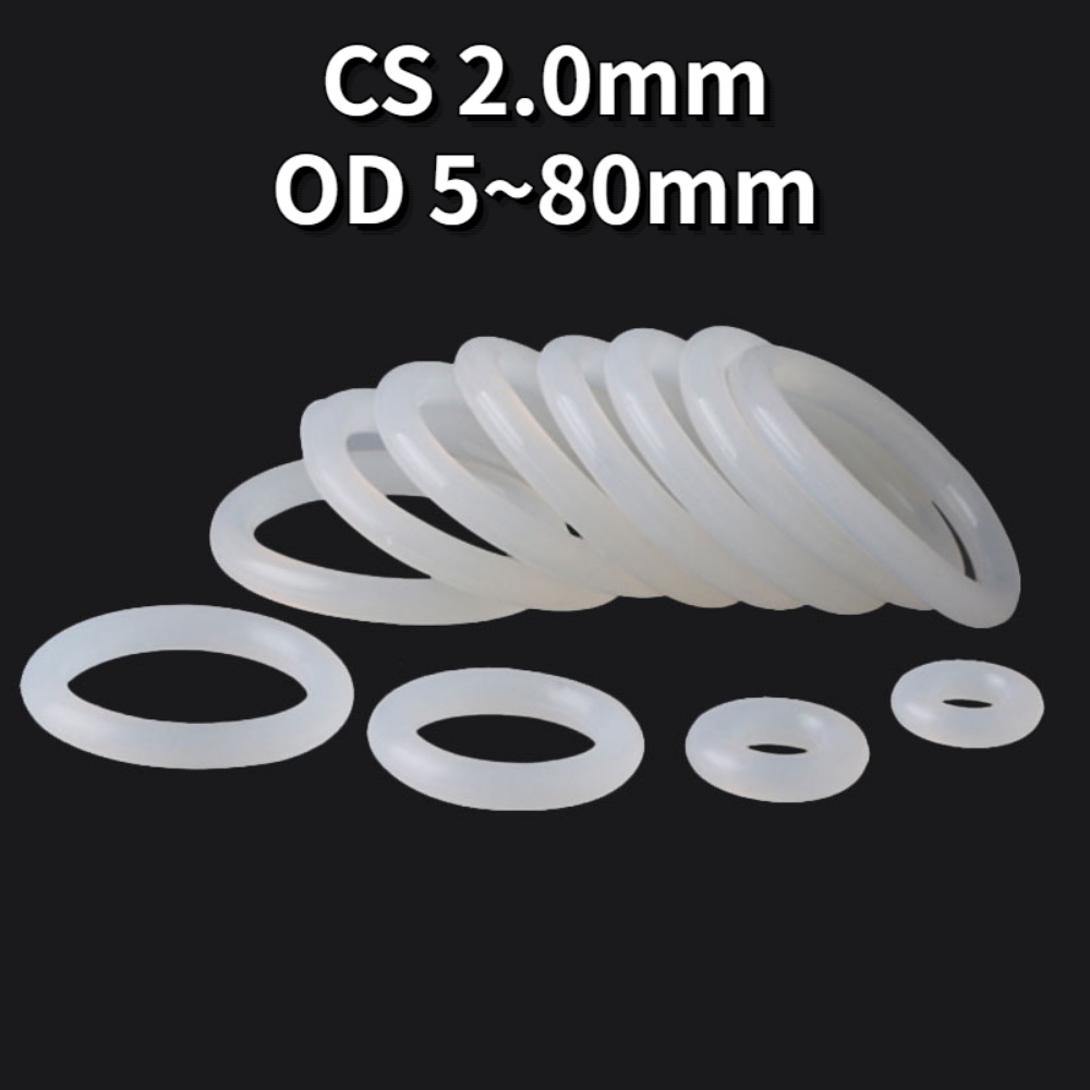 [WDY] Anel De Vedação o-ring silicone Cs2.0mm* OD5-90mm