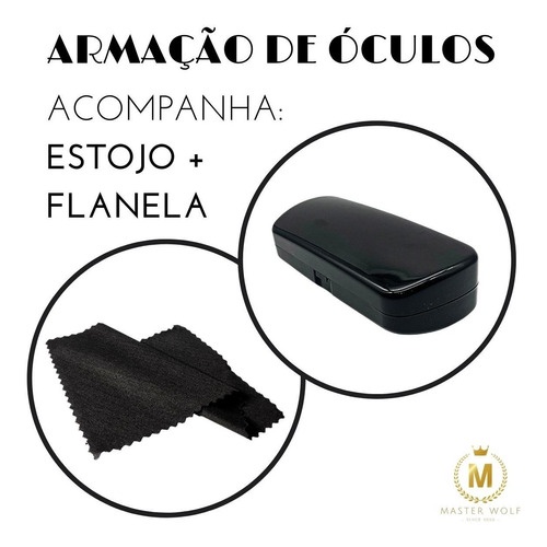 Óculos Armação Sem Grau Redonda Geek Tr90 Masculina Feminina