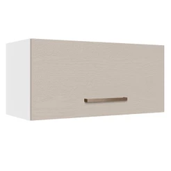 Armário de Cozinha Aéreo 70 cm 1 Porta Basculante Branco/Crema Agata Madesa