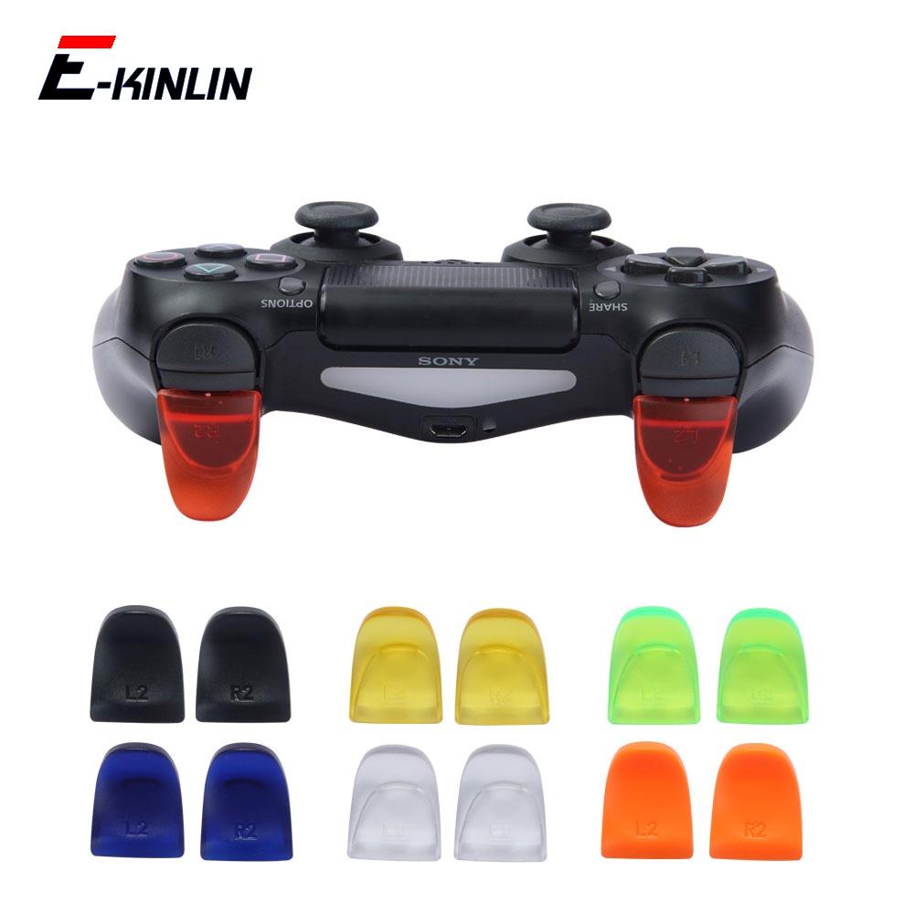 L2 R2 Antiderrapante Estendido Bottons Gatilho Extensor Almofada Jogo Transporte Da Gota Para Sony Playstation 4 PS4