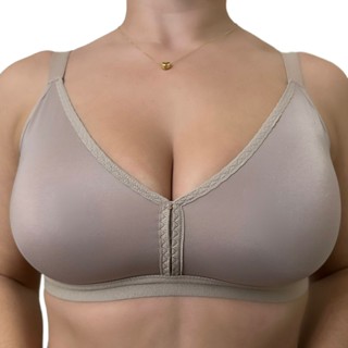 Sutiã Plus Size Reforçado Firme Liso Cetinete Sem bojo Sem Aro Alta Sustentação Modelador Feminino Alça reforçada