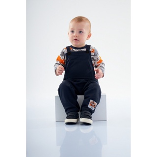 Conjunto para Bebê Menino com Jardineira e Body Manga Longa Up Baby em Oferta na Shopee
