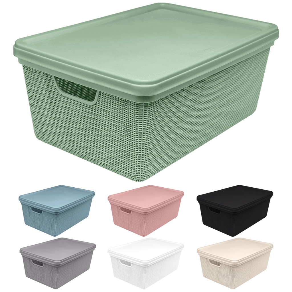 Cesta Caixa Organizadora de Objetos 15L Organizador Jaguar Juta Multiuso Para Escritorio Sala Closet Quarto Decoração Resistente Elegante