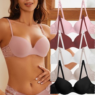 Nova Roupa Íntima Sem Costura Em Renda Super Peito Reunido Anel De Aço Tipo Soutien Sexy Slim Cup Respirável