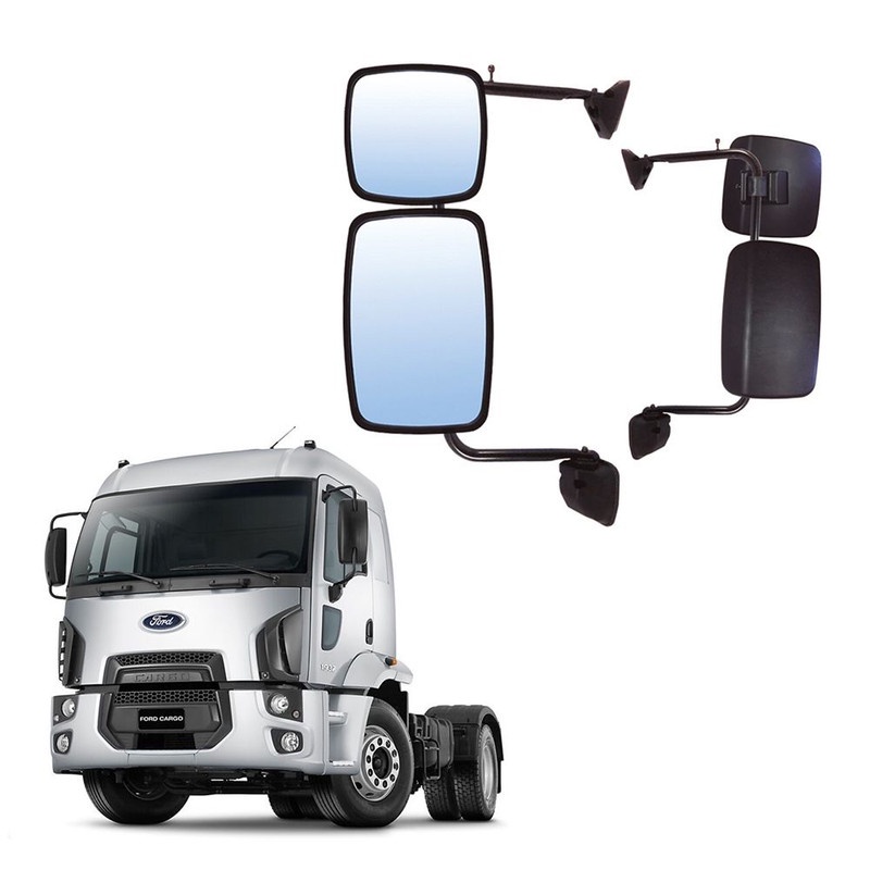 Retrovisor Completo Ford Cargo 2012 2013 2014 2015 2016 Le