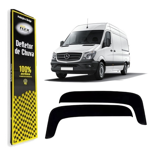 Calha de Chuva Defletor Mercedes Sprinter 2018 a 2020 2 Portas Ecoflex