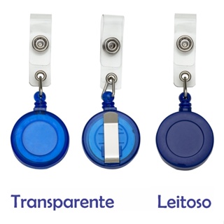 Porta Crachá Retrátil Roller Clip em Oferta na Shopee