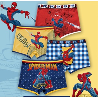 4 Peças Cuecas de Algodão Puro Meninos Cuecas de Algodão Puro Cuecas de Boxer para Crianças Cuecas de Boxer para Crianças Calções de Bebê Homem-Aranha Calções de Bebê Junior High School em Oferta na Shopee