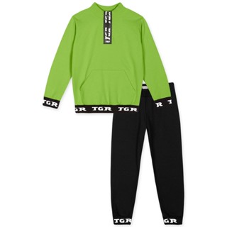 Conjunto Blusão e Calça Moletom Infantil Menino Tigor