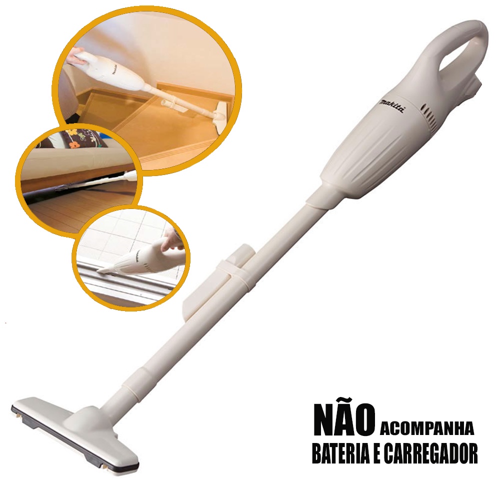 Vassoura Vertical Aspirado de Pó 12v 600ml Sem Fio Makita - Home Appliances