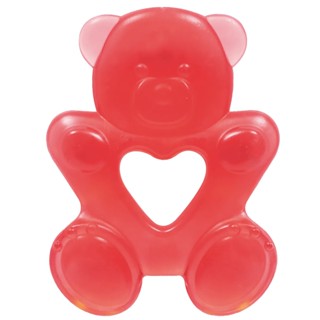 Mordedor Bebe Massageador Infantil Com Água Macio Texturizado Urso Divertido Varias Cores