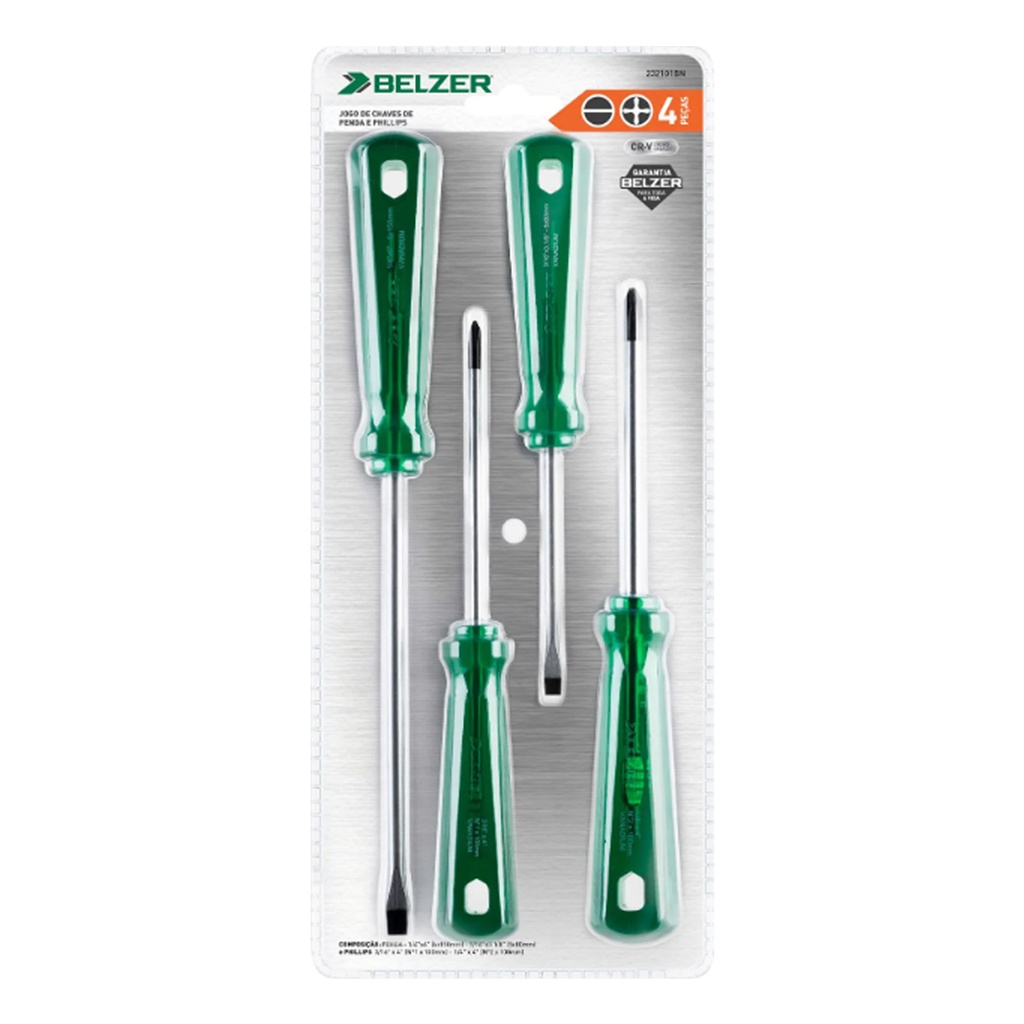 Jogo Chaves Fenda E Phillips 4 PC SATA 232101BN