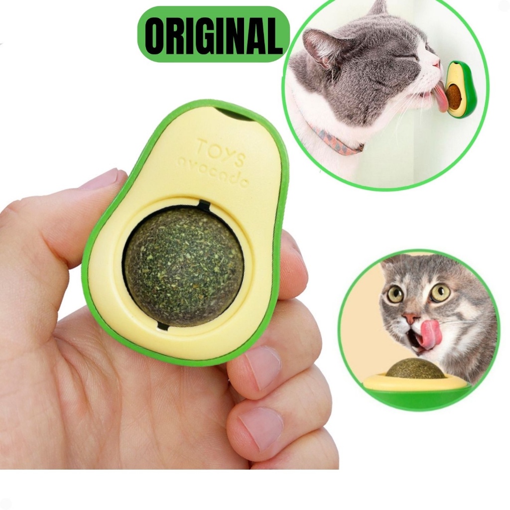 Abacate De Brinquedo Interativo Para Gatos Com Catnip Erva Gato Natural