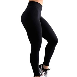 Calça Legging Suplex Flanelada Com Elástico No Cós