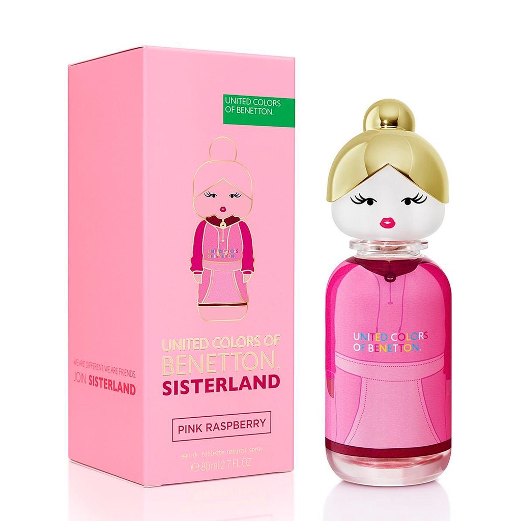 Pink Raspberry Sisterland United Colors of Benetton Perfume Feminino Eau de Toilette em Oferta na Shopee