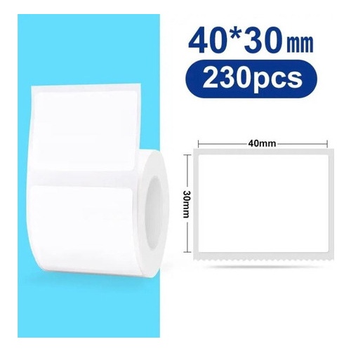 Etiqueta Adesiva 40x30 Niimbot B21 B1 230 Etiquetas P/ Rolo em Oferta na Shopee