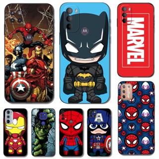 Capa Para Telefone Motorola Moto E6 PLAY Plus E6S E6I De Silicone Macia Preto Tpu Marvel spiderman ironman