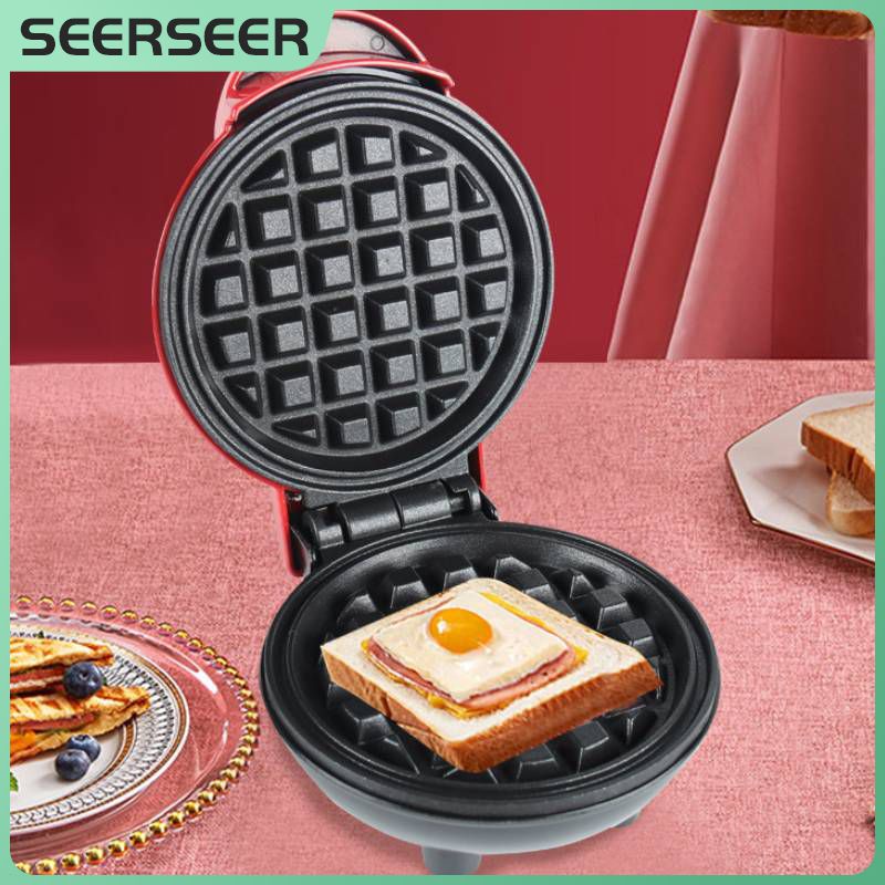 Elétrica fabricante de Waffles no Café Da Manhã Ovo Máquina de Waffle Bolo Pan Máquina Eggette Waffle Mini Pote Seerseer