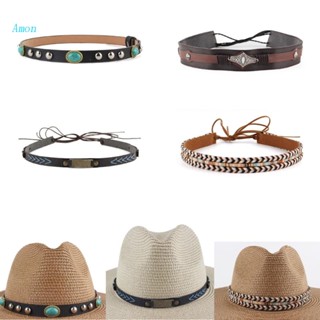 Faixa De Chapéu Amon Western Hat Belt Cowboy Com Contas