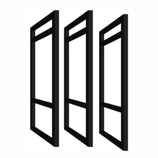 Suporte Estilo Industrial P/ Prateleira Parede Preto 3pçs