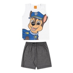 Conjunto Infantil Menino Short Camiseta Patrulha Canina 1ao8