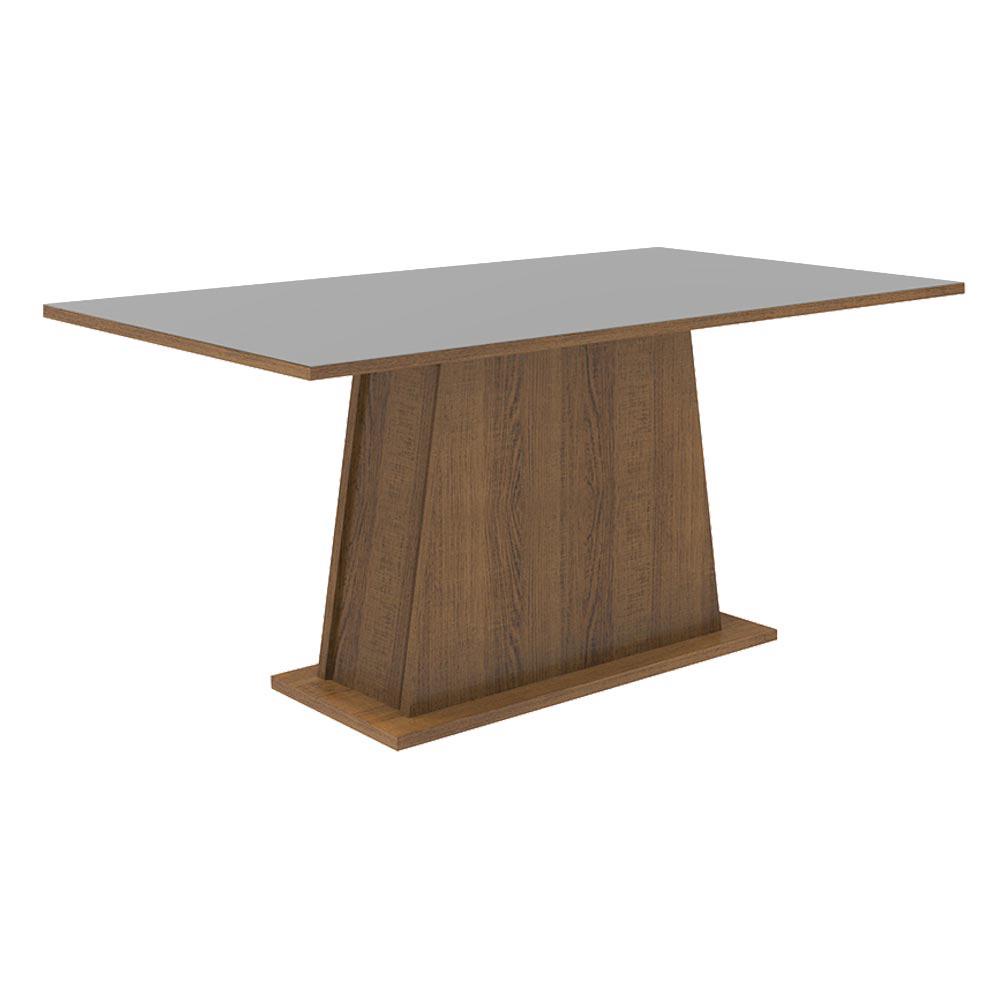 Mesa de Jantar Retangular Tampo de Madeira Rustic/Cinza 5364 Madesa em Oferta na Shopee