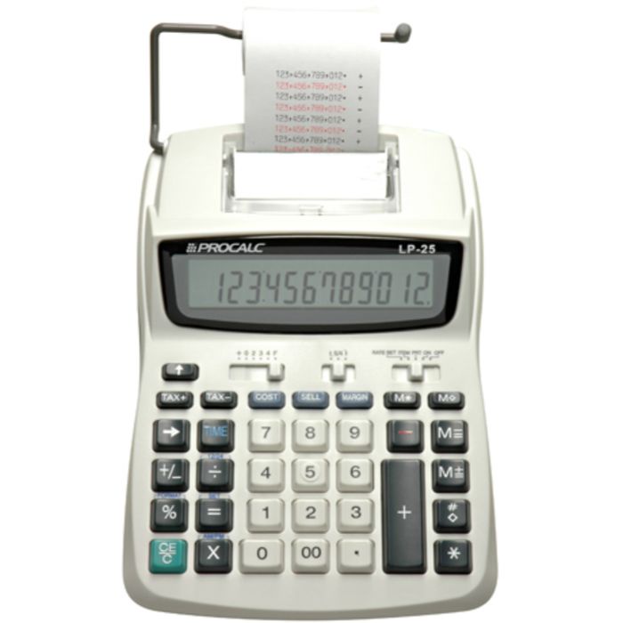 Calculadora De Mesa Com Bobina Procalc LP25