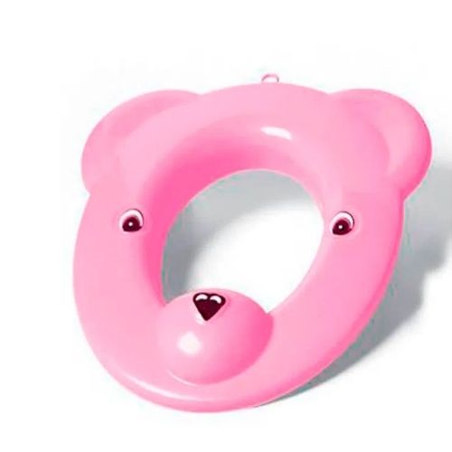 Redutor de Assento Sanitário Ursinho Adoleta Bebê Rosa Anatômico Adaptador Vaso Infantil