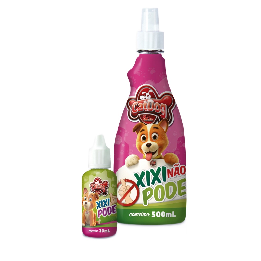 Kit Educador Xixi Não Pode 500ml + Xixi Pode 30ml Adestramento