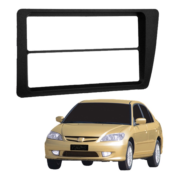 Moldura De Painel 2 Din Civic 2004 2005 2006