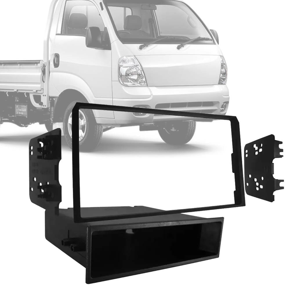 Moldura Painel 1/2 Din Rádio Multimídia Kia Bongo 1995 em Diante