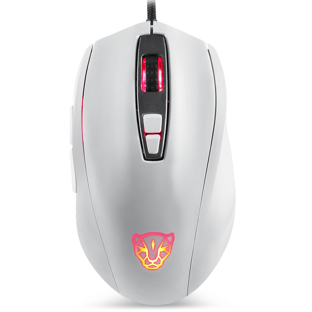 Mouse Gamer Motospeed V60 Branco 10000Dpi RGB