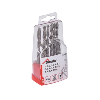 Jogo de Brocas Aço Rápido 13 Peças (1,5mm à 6,5mm) Onsite em Oferta na Shopee