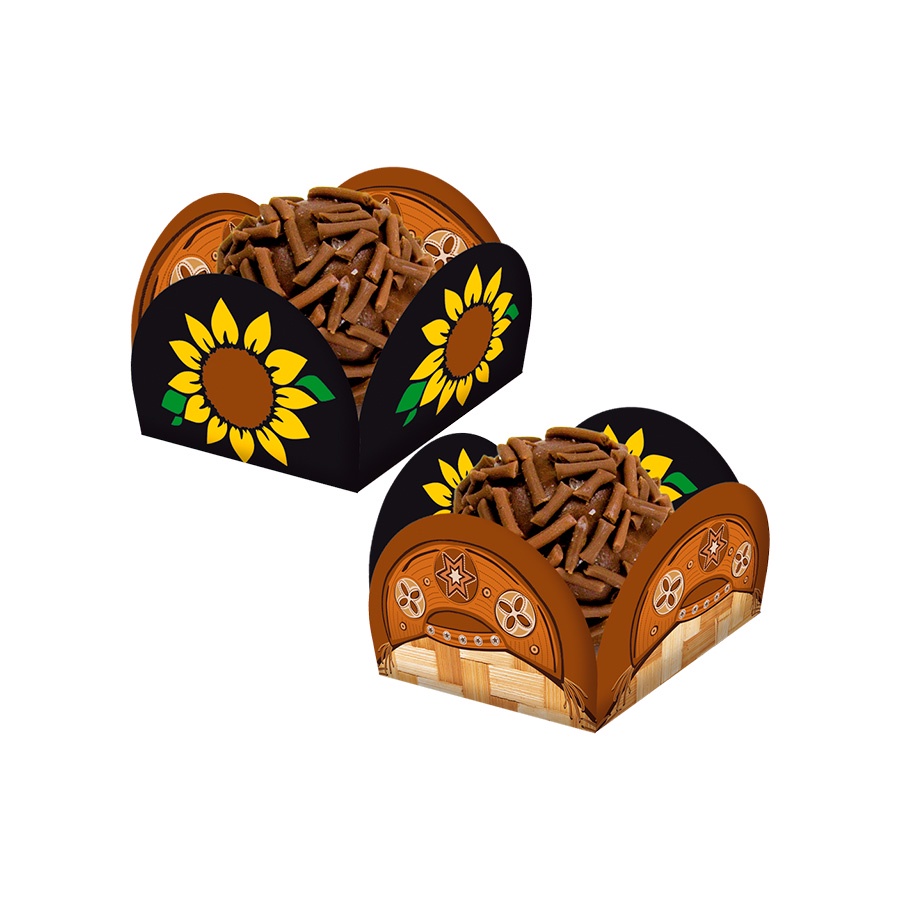 Porta Forminha Festa Junina - Sertão - 40 unidades - Festcolor - Rizzo Distribuidora em Oferta na Shopee