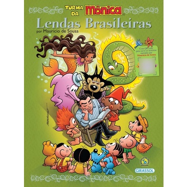LIVRO TURMA DA MÔNICA - LENDAS BRASILEIRAS POR MAURÍCIO DE SOUSA COM QR CODE
