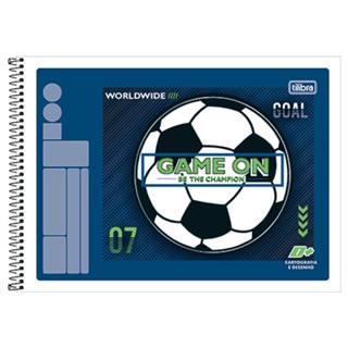 Caderno espiral capa flexivel cartografia 48 folhas D mais Tilibra
