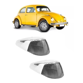 Par Lente Pisca Seta Dianteira + Capa Cromada Fusca Fumê Sorriso Largo 1970 1971 1972 1973 1974 1975 1976 1977 1978 1979 1980 1981 1982 1983 1984 1985 1986 1987 1988 1989 1990 1991 1992 1993 1994 1995 1996 em Oferta na Shopee