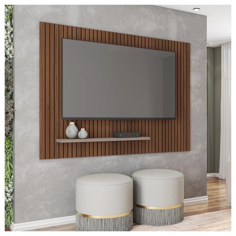 Painel Para TV Até 70 Polegadas Sun Marrom Caemmun - Home & Living