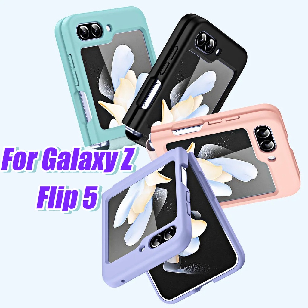 Compatível Com Samsung Galaxy Z Flip 5 5G/Multicolor Caixa Para Telefone Celular Ultra-Fina/Anti-Impressão Digital Capas Smartphone Matte/Protetor Rígido Riscos À Prova De Choque