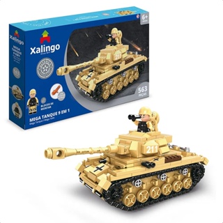 Brinquedo De Encaixe 563 Mega Tanque  +6 Anos Peças Aliança Justiça E Paz 9 EM 1 Xalingo - 28410 em Oferta na Shopee