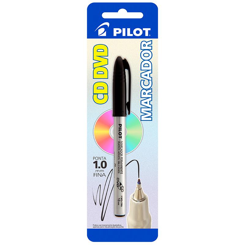 PINCEL PERMANENTE CD 1.0 PRETO BT COM 1 UNIDADE PILOT - Stationery