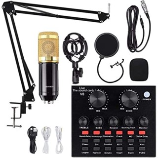 Kit Microfone Stúdio BM800 + interface + PopFilter + braço Novo Original