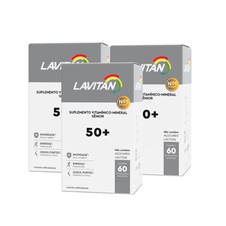 Multivitamínico Lavitan 50+ Com 60 Comprimidos 3 Caixas