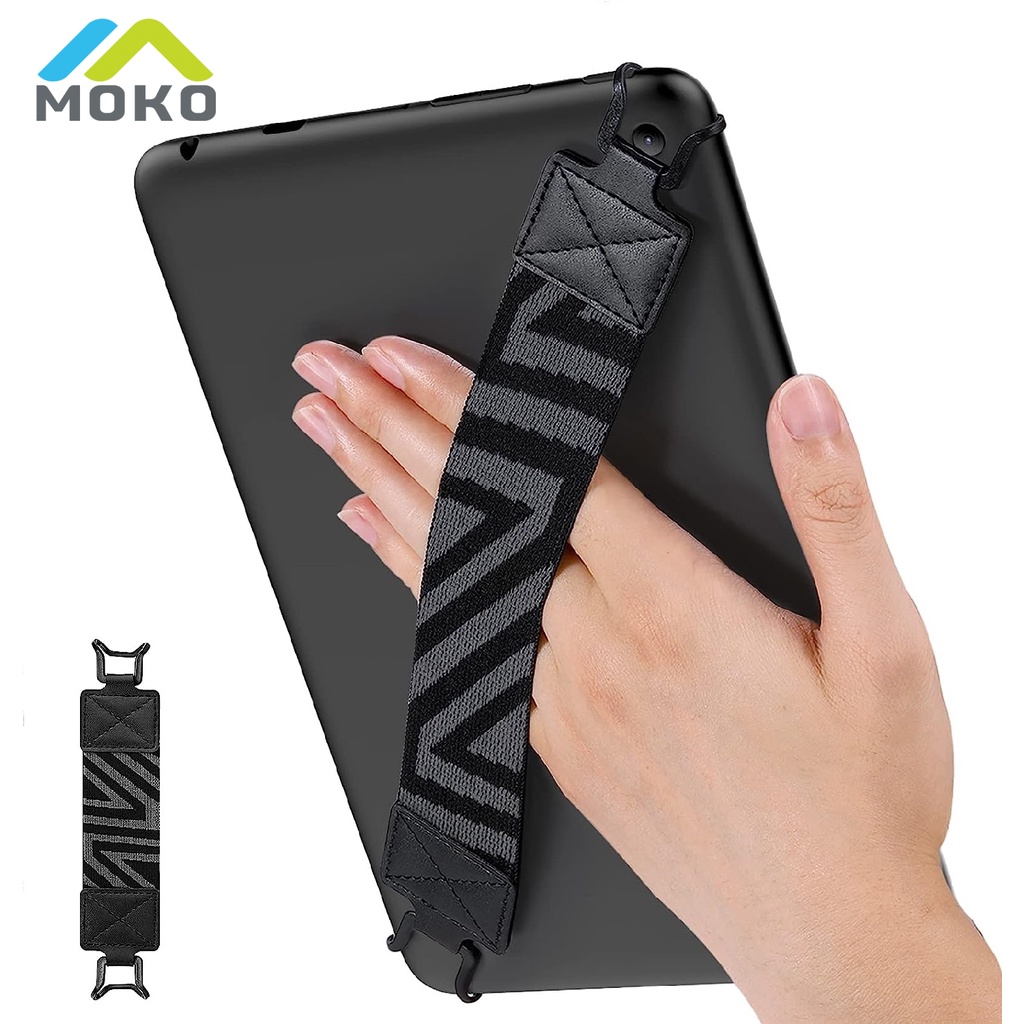 MoKo Versátil Segurança Hand-Strap Para Comprimidos De 9-11 Polegadas-iPad/Pro Air/Kindle Fire HD/Samsung/Lenovo , Alta Elasticidade , Suporte Leve Dedos