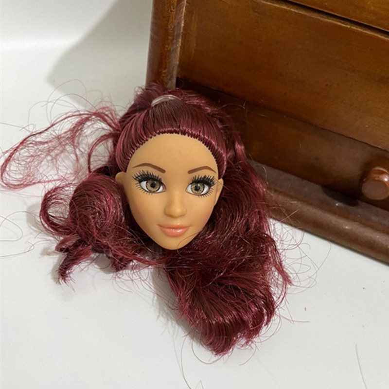 Peça De Cabeça Para Acessórios Bonecas Mc2 1/6 Doll's Head De 30cm Com Olhos De Vidro Meninas Vestem Brinquedos