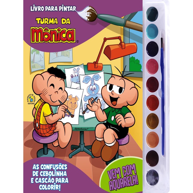 Livro - Turma Da Monica - Livro Para Pintar Com Aquarela