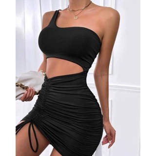 Vestido Feminino Mula Manca Ajustável De Amarrar Regata Vazado Justo Gringa
