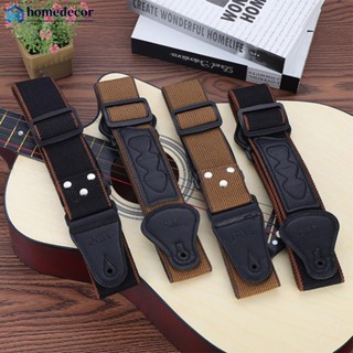 HOMEDECOR Correia De Nylon Para Violão Cabeça De Couro