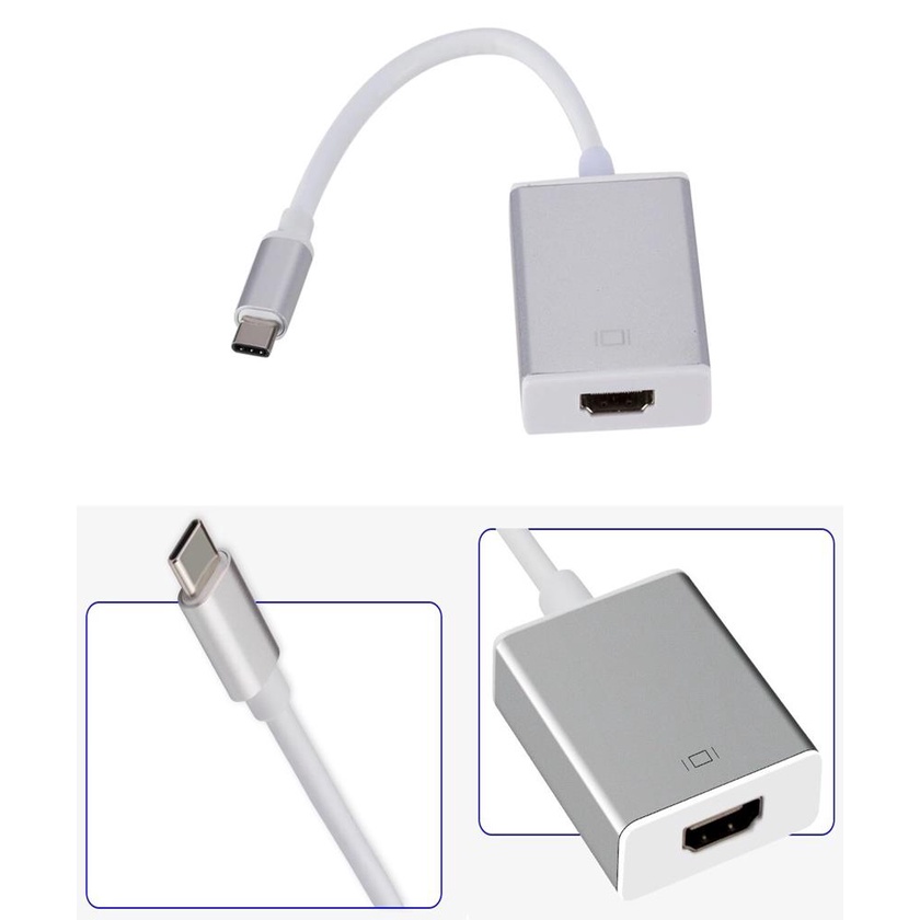 Adaptador Type-c Para Hdmi 4k + Usb-c iMac Mac / Mac Mini / Macbook Pro / Mackbook AIR