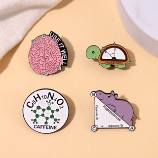 Desenho Animado Fórmula Do Assunto Criativo Broche De Liga De Tartaruga De Pequeno Animal Bonitinho Crachá De Roupa Hipopótamo